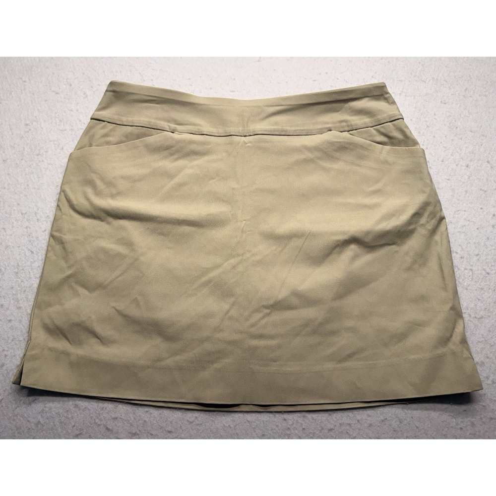Charter Club Women Size 14 Tan Skort Stretch Golf Tennis Athletic Casual Pockets